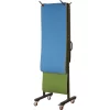Double-Sided Vertical Mat Rack With Wheels -- Ironcompany (2890)