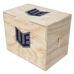 3-in-1 Plyo Box Wooden Mini Cube - 12-16-18 In. -- Ironcompany (WPB-MINI-CUBE)
