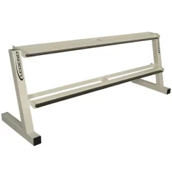 Commercial Two-Tier 10-Pair Hex Dumbbell Rack -- Legend Fitness (3118)