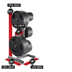 Heavy-Duty Olympic Peg Plate Holder -- Legend Fitness (3193) 5 Heavy-Duty Olympic Peg Plate Holder -- Legend Fitness (3193) -Detecto Sales 3193