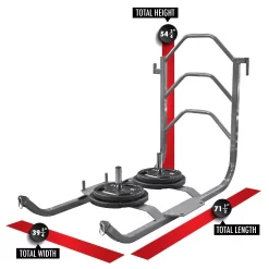 Modular Push / Pull Weighted Turf Sled -- Legend Fitness (3400)
