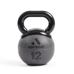 6" Diameter Mini Elite Kettlebell Medicine Ball - Narrow Handle -- Aeromat (MKBMB) -Detecto Sales 35827 aeromat elite mini kettlebell medicine ball 12 lb gray min