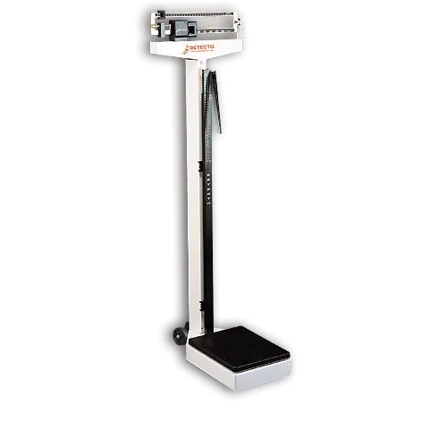 Eye-Level Mechanical Beam Physician Scale With Height Rod And Wheels (LBS) -- Detecto (438) 1 Eye-Level Mechanical Beam Physician Scale With Height Rod And Wheels (LBS) -- Detecto (438)