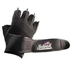 3/4 Finger Weight Training Gloves With Wrist Wraps (Pair) -- Schiek (540)