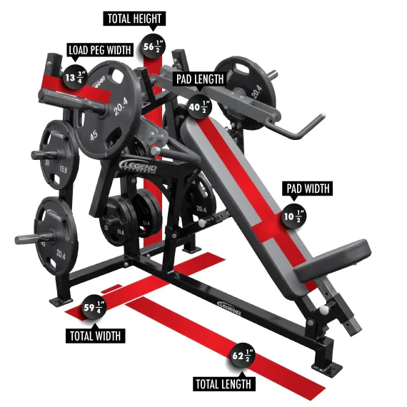 Unilateral Converging Incline Chest Press -- Legend Fitness (6002) 2 Unilateral Converging Incline Chest Press -- Legend Fitness (6002) - Image 2