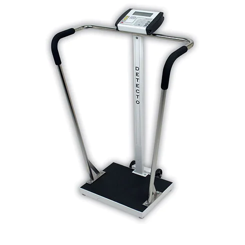 Digital Waist-High Stand-On Physician Scale (LBS / KILOS) -- Detecto (6855) 1 Digital Waist-High Stand-On Physician Scale (LBS / KILOS) -- Detecto (6855)