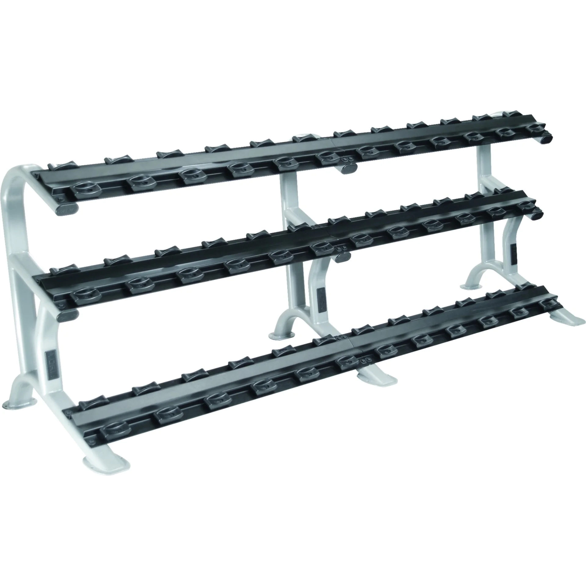 ETS 3-Tier Dumbbell Rack W/Saddles -- York (69047) 1 ETS 3-Tier Dumbbell Rack W/Saddles -- York (69047)