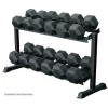 2-Tier 10-Pair Hex Dumbbell Rack -- York (69126)