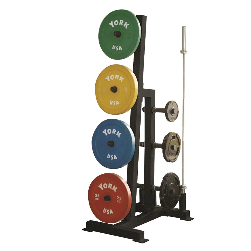 Single-Sided Bumper Plate Tree -- York (69142) 1 Single-Sided Bumper Plate Tree -- York (69142)