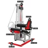 Selectorized Seated Leg Curl Machine -- Legend Fitness (956)