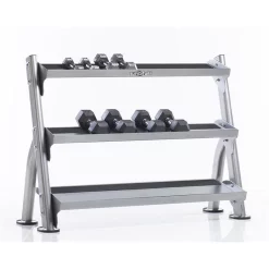 Evolution Light Commercial Reversible Dumbbell / Kettlebell / Medicine Ball Rack -- Tuff Stuff (CDR-300) -Detecto Sales CDR300 3tier