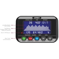 Commercial Rower With Air And Magnetic Resistance -- Spirit Fitness (CRW800) -Detecto Sales CRW800console