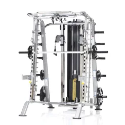 Evolution Light Commercial Smith Machine / Half Cage With Bench Package -- Tuff Stuff (CSM-725WS)