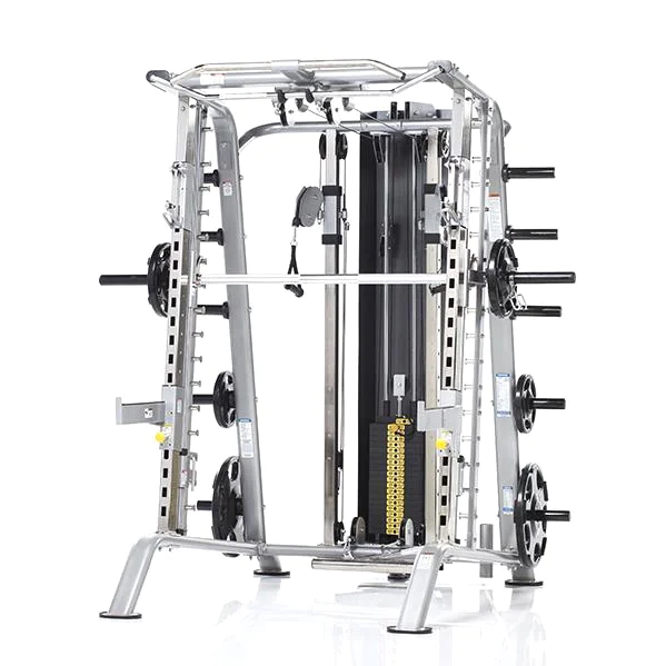 Evolution Light Commercial Smith Machine / Half Cage With Bench Package -- Tuff Stuff (CSM-725WS) 1 Evolution Light Commercial Smith Machine / Half Cage With Bench Package -- Tuff Stuff (CSM-725WS)