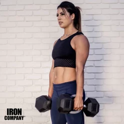 Rubber Hex Dumbbells And Sets | IRON COMPANY (IC-RUB-HEX) -Detecto Sales JackiePerezRubberHex