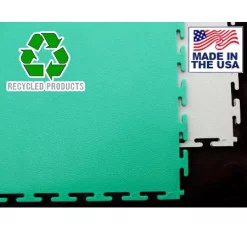 Lock-Tile Interlocking PVC Smooth Top Tiles (Box Of 10) | Evertile (LT-SMOOTH)