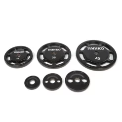 USA-Made Urethane Barbell Grip Plates For Club And Military – Ivanko (OUEZ)