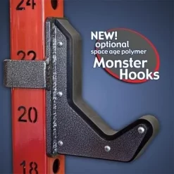 Half Cage W/Oak Insert Lifting Platform -- Legend Fitness (3142-3223) -Detecto Sales Optional3207MonsterHooks