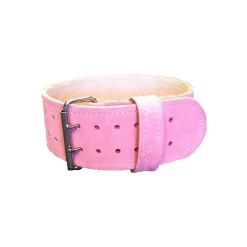 4" Suede Leather Powerlifting Belt – Iron Company (PLB-SUEDE) -Detecto Sales PinkBelt