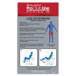 Pro Clubline Series II Leg Extension Machine -- Body-Solid (S2LEX) -Detecto Sales S2LEX gallery2