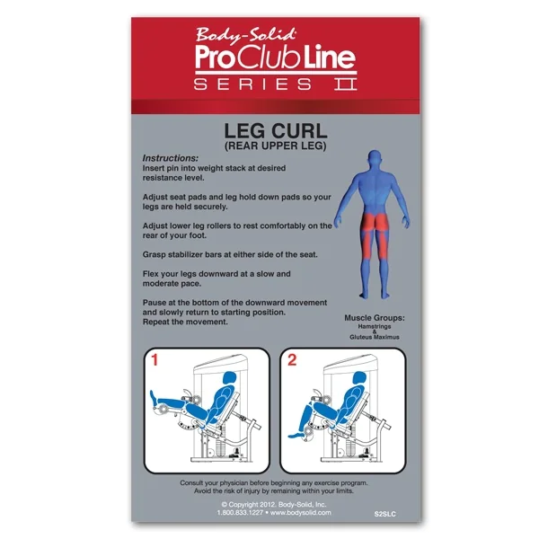 Pro Clubline Series II Seated Leg Curl Machine -- Body-Solid (S2SLC) 3 Pro Clubline Series II Seated Leg Curl Machine -- Body-Solid (S2SLC) - Image 3
