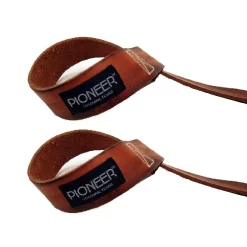 Pioneer Leather Weight Lifting Straps (Pair) -- Ironcompany (LS1524) -Detecto Sales TLS1524 xlg