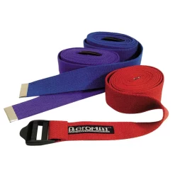 Short And Long Adjustable Yoga Straps -- Aeromat (AEROMAT-32400-32414)