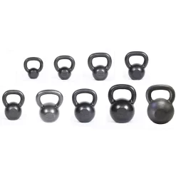 Premier Cast Iron Kettlebell Set - Garage Gym Package -- Ader Fitness (112-SET) -Detecto Sales ader 10 50 lb kettlebell set 9 kettlebells min