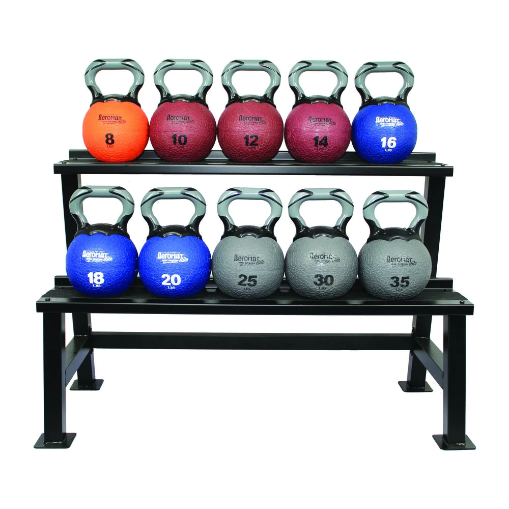 2-Tier Kettlebell Medicine Ball Rack – Aeromat (75006) 1 2-Tier Kettlebell Medicine Ball Rack – Aeromat (75006)
