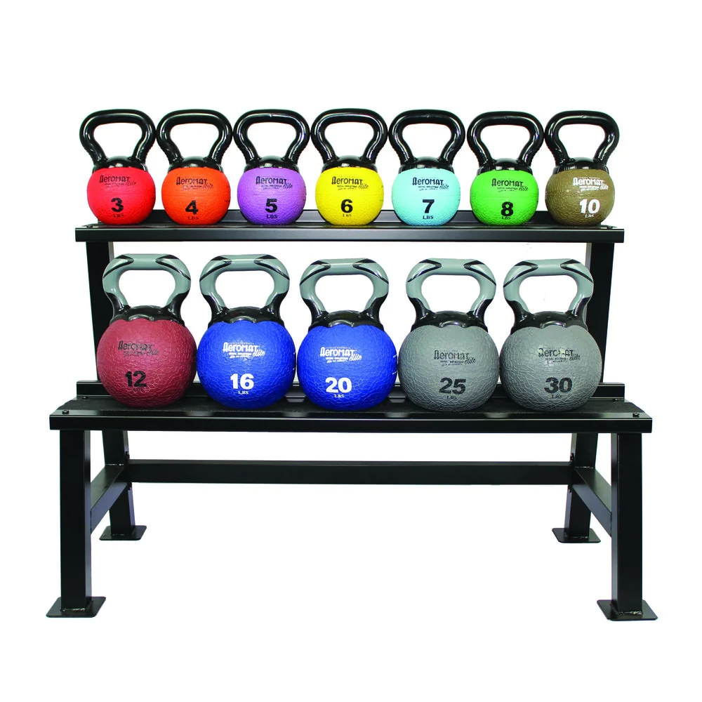 2-Tier Kettlebell Medicine Ball Rack – Aeromat (75006) 2 2-Tier Kettlebell Medicine Ball Rack – Aeromat (75006) - Image 2