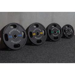 Urethane Olympic Grip Plates | American Barbell (OPAB1-XR) -Detecto Sales american barbell opab1 xr plates min