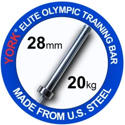 Men's Elite 20kg Competition Training Bar -- York (32002)