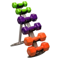 3-Pair Aerobic Dumbbell Rack – Body-Solid (GDR10)