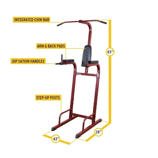 Best Fitness Vertical Knee Raise Tower – Body-Solid (BFVK10) 2 Best Fitness Vertical Knee Raise Tower – Body-Solid (BFVK10) - Image 2