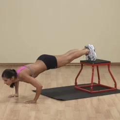 Stackable Red Steel Frame Plyometrics Boxes – Body-Solid (BSTPB) 23 Stackable Red Steel Frame Plyometrics Boxes – Body-Solid (BSTPB) -Detecto Sales body solid bstpb push up exercise