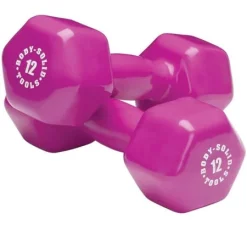 Color Coded Vinyl Dumbbell Pairs And Light Sets – Body-Solid (BSTVD) 22 Color Coded Vinyl Dumbbell Pairs And Light Sets – Body-Solid (BSTVD) -Detecto Sales body solid bstvd12 vinyl dumbbells