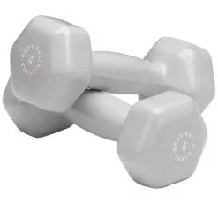 Color Coded Vinyl Dumbbell Pairs And Light Sets – Body-Solid (BSTVD) -Detecto Sales body solid bstvd4 vinyl dumbbells