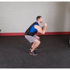 Adjustable Weighted Vest – Body-Solid (BSTWVP) -Detecto Sales body solid bstwvp weighted vest squats 1