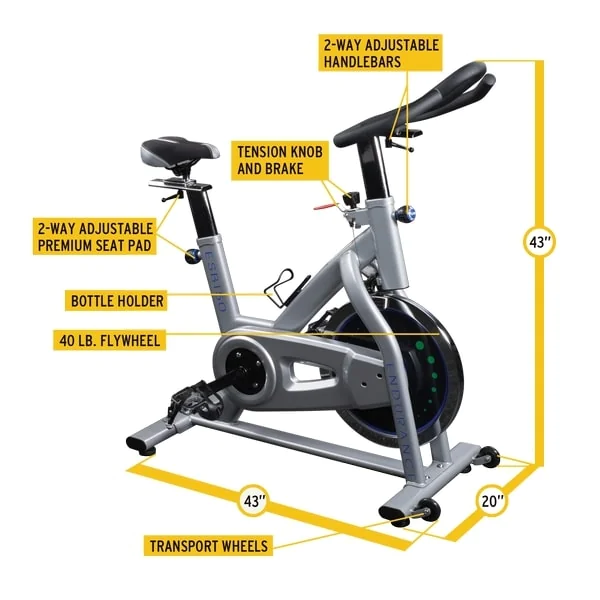 Endurance Indoor Cycling Bike – Body-Solid (ESB150) 2 Endurance Indoor Cycling Bike – Body-Solid (ESB150) - Image 2