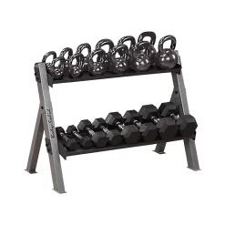 Dual Dumbbell And Kettlebell Rack – Body-Solid (GDKR100)