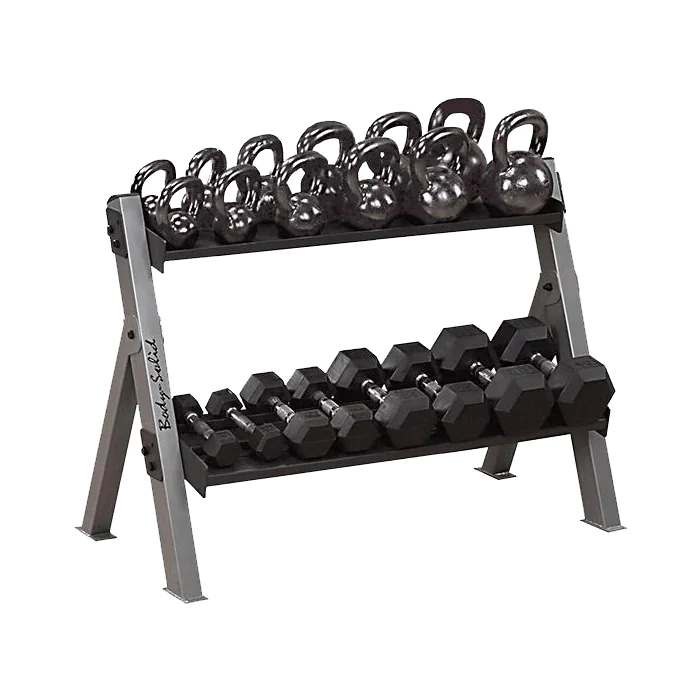 Dual Dumbbell And Kettlebell Rack – Body-Solid (GDKR100) 1 Dual Dumbbell And Kettlebell Rack – Body-Solid (GDKR100)