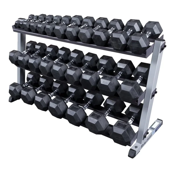 3-Tier Horizontal Hex Dumbbell Rack – Body-Solid (GDR60-GDRT6) 1 3-Tier Horizontal Hex Dumbbell Rack – Body-Solid (GDR60-GDRT6)
