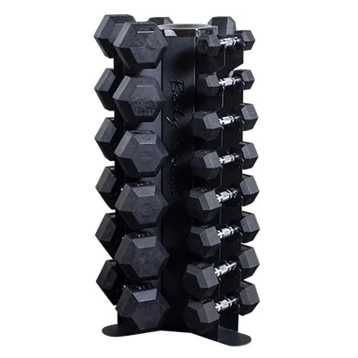 3-Sided 10-Pair Vertical Hex Dumbbell Rack – Body-Solid (GDR80) 1 3-Sided 10-Pair Vertical Hex Dumbbell Rack – Body-Solid (GDR80)