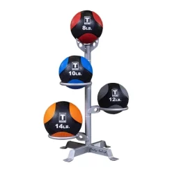 3-Ball Or 4-Ball Customizable Medicine Ball Rack – Body-Solid (GMR5)
