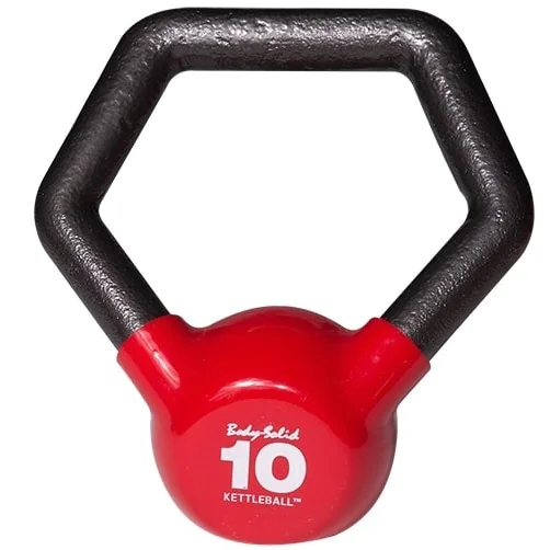 KETTLEBALL Vinyl Dipped Kettlebell With Ergonomic Angled Handle -- Body-Solid (KBL) 3 KETTLEBALL Vinyl Dipped Kettlebell With Ergonomic Angled Handle -- Body-Solid (KBL) - Image 3