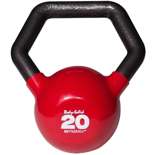 KETTLEBALL Vinyl Dipped Kettlebell With Ergonomic Angled Handle -- Body-Solid (KBL) 5 KETTLEBALL Vinyl Dipped Kettlebell With Ergonomic Angled Handle -- Body-Solid (KBL) - Image 5