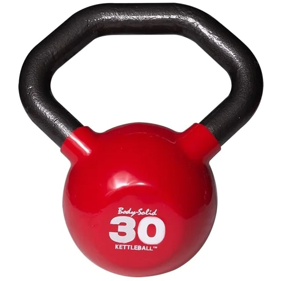 KETTLEBALL Vinyl Dipped Kettlebell With Ergonomic Angled Handle -- Body-Solid (KBL) 7 KETTLEBALL Vinyl Dipped Kettlebell With Ergonomic Angled Handle -- Body-Solid (KBL) - Image 7