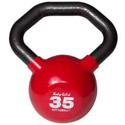 KETTLEBALL Vinyl Dipped Kettlebell With Ergonomic Angled Handle -- Body-Solid (KBL) 18 KETTLEBALL Vinyl Dipped Kettlebell With Ergonomic Angled Handle -- Body-Solid (KBL) -Detecto Sales body solid kettleball 35lb kettlebell