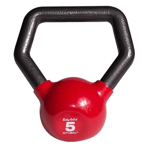 KETTLEBALL Vinyl Dipped Kettlebell With Ergonomic Angled Handle -- Body-Solid (KBL) 2 KETTLEBALL Vinyl Dipped Kettlebell With Ergonomic Angled Handle -- Body-Solid (KBL) - Image 2