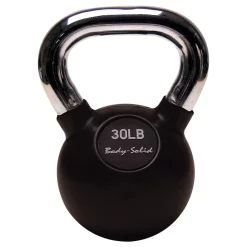 Premium Rubber Coated Kettlebells With Chrome Handles – Body-Solid (KBC-SET) -Detecto Sales body solid kettlebell kbc30